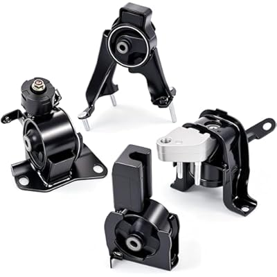 Engine Motor & Transmission Mount Set 4PCS Compatible with 2003-2008 Toyota Corolla 1.8L, Matrix 1.8L, Pontiac Vibe 1.8L, Replaces A4218 A4219 A4220 A4221, Front Rear Left Right Support