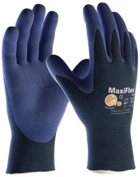 Protective Industrial Products X-Large MaxiFlex Elite by ATG Ultra Light Weight Blue Micro-Foam Nitrile Palm And Fingertip Coated Work Glove With Blue Seamless Nylon Knit Liner And Continuous Knitwrist