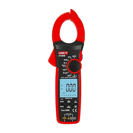 UNI-T UT205E UT206B UT207B UT208B Analog Digital Clamp Meter Current Clamps AC DC 1000A 1000V Ammeter Pliers Professional NCV LPF Tester 6000 Counts(UT208B)