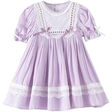 Girl's Summer Dresses, Vintage Purple Heirloom Dress, Puff Sleeve, Light Purple Dress for Girls Kids