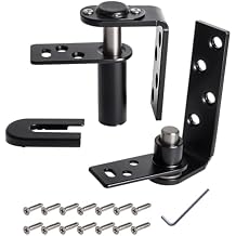 1 Pack Swing Door Hinge, Cafe Door Hinges Dual Swing, Hardware Commercial Saloon Door Hinges Heavy Duty, 180 Degree Rotation for Double Swinging Cafe Door Hardware Hinges