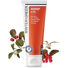 Wintergreen Muscle Warmup Lotion, 2.5 oz Pre-Workout Heating Rub with Menthol and Capsicum, Heats and Relaxes Before Training, Body Gel for Athletes