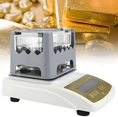 Gold Tester Machine - Precision Gold Purity Analyzer Meter, 0.001g/Cm3 Accurate Gold & Silver Tester, LCD Display Precious Metal Analyzer for Jewelry & Investment