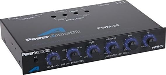 Power Acoustik PWM-20 Four Band Parametric Equalizer