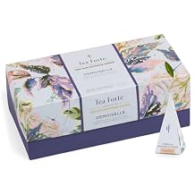 Tea Forte Premium Presentation Box Gift Set Sampler, 20 Count, Assorted Blends Individually Wrapped Handcrafted Pyramid Infuser Bags, Demoiselle Tea