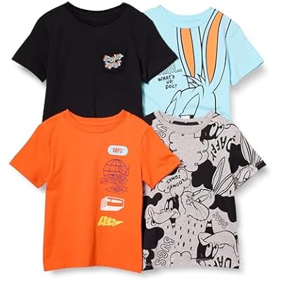 Amazon Essentials Boys and Toddlers Short-Sleeve T-Shirts, Multipacks