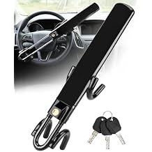 Tevlaphee Steering Wheel Lock - Heavy Duty Antitheft Device and Car Security Lock