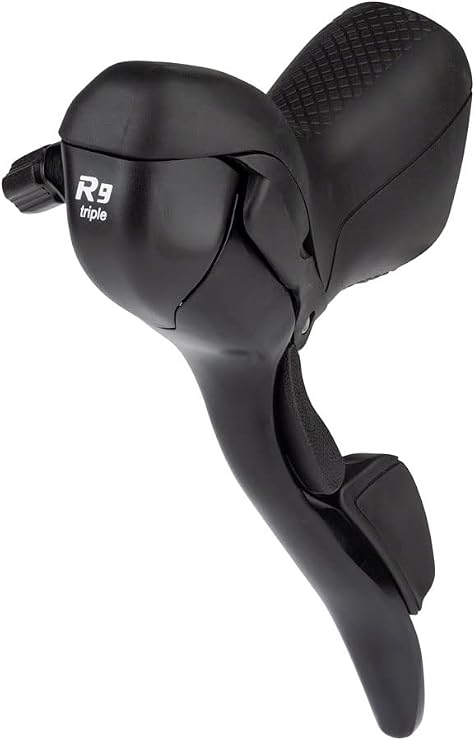 microSHIFT R9 Left Drop Bar Shift Lever - Triple, Compatible, Black