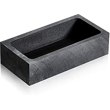 Graphite Mold Silver Ingot Mould Gold Casting Ingot Crucible Mold for Melting Casting Refining Silver Metal Aluminum Copper Brass90 x 40 x 20 mm,1000 g Gold 500 g Sliver
