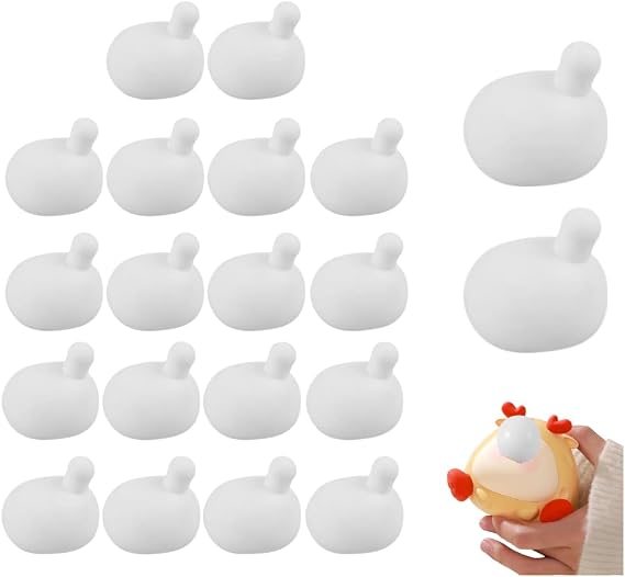 20 Pack Silicone Craft Spheres for Crochet Projects, 2.4 Inch Firm Inner Inserts for Yarn Creations, Stable Shape Support for Handmade Fiber Art, Filling Components for Crochet and Plush Work