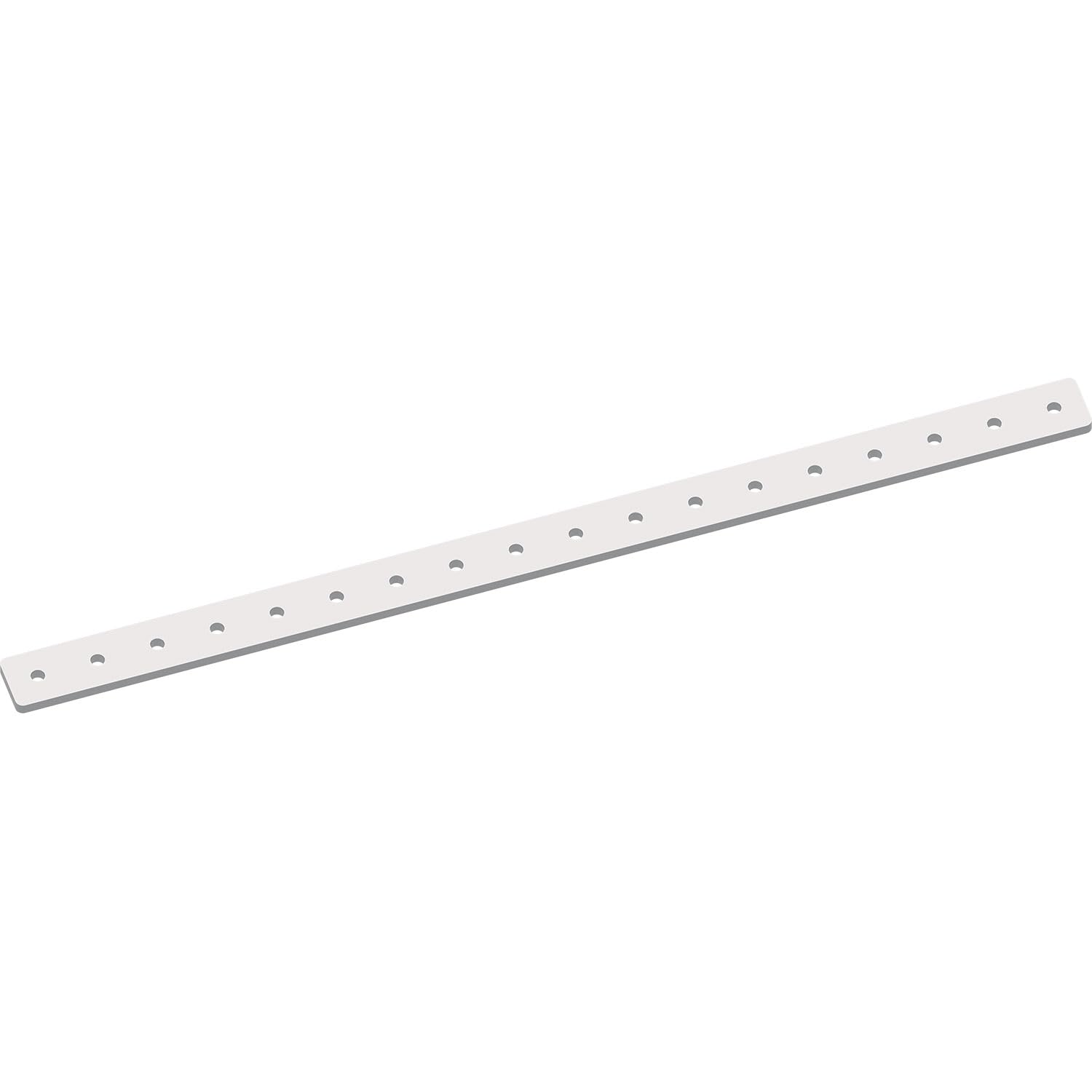Pitsco Education TETRIX MAX Flat Bar, 288 mm Aluminum Bar with 16 mm Repeating Hole Pattern, Robotics Building Elements, Spare Parts for Robotics and Vehicles, Package of 2
