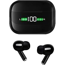 Wireless Headphones,Bluetooth Earphones,with Charging Case, in-Ear Hi-Fi Stereo,Touch Control,Wireless Earbuds for Android/iOS (Black Pro300)