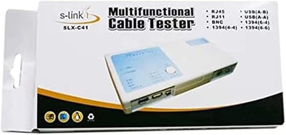 S-link SLX-C41 LAN-USB-1394 Kablo Test, Beyaz