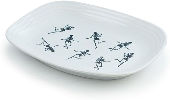 Fiesta 11.75" Rectangular Platter | Trio of Skeletons