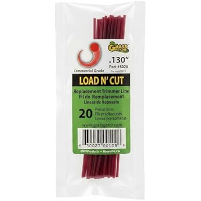 Grass Gator 8020 - Pre-Cut String Trimmer Line - .130 inch Diameter - 20 Pack - Commercial Grade Replacement Weed Eater Line
