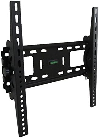 LCD LED Plasma Flat Tilt TV Wall Mount Bracket. Solid Piece Wall Plate and Verticals. Lockable with A Padlock for Extra Security (Small (19-32" TVs))