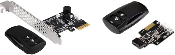 Silverstone Tek 2.4G Wireless Power Remote with Power/Reset Function and Audio Feedback ES02-PCIE & Wireless Remote Computer Power/Reset Switch, USB 2.0 9-pin ES02-USB
