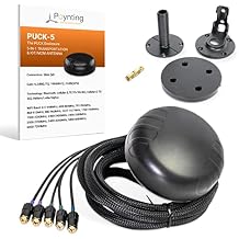 Poynting Puck-5 5-in-1 Transportation & M2M/IOT Antenna | 5G | 4G LTE | 2X2 MIMO | 2X2 MIMO WiFi | GPS/GLONASS | 617-4200 MHz | Black