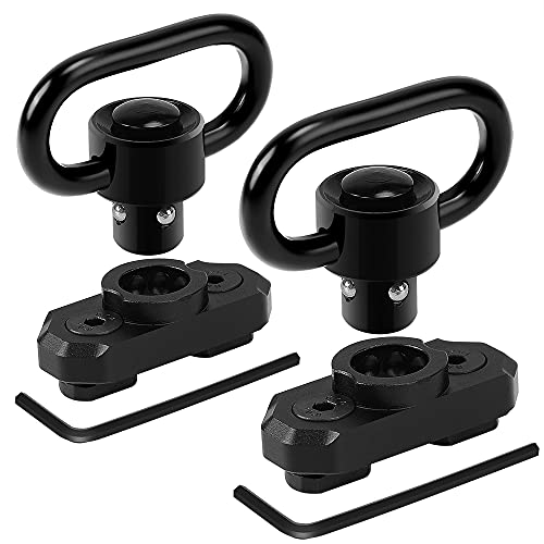 REERON Two Point Traditional QD Sling 1.25 2 Point Sling Swivels Mounts for M-Rails