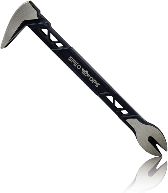 Spec Ops Tools Nail Puller Cats Paw Pry Bar for Prying, Demolition & Nail Pulling, High-Carbon Steel, 8 Inch