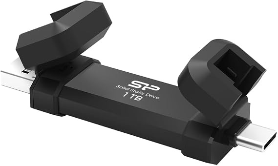 1TB Silicon Power Marvel Xtreme DS72 USB3.2 Gen2 USB Drive Black (Type-A/Type-C)