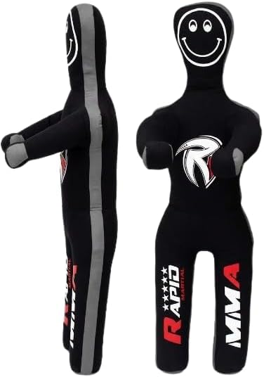 Kids Grappling Dummy Unfilled Wrestling, BJJ, MMA Training Dummy for Kids with Moveable Arms & Legs Durable Punching & Sparring Dummy for Practice