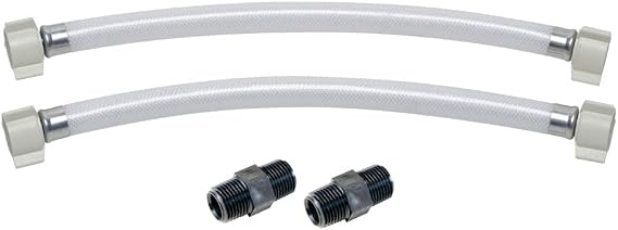 PENTAIR SHURFLO 94-591-01 Pump Silencing Kit, 36" High-Pressure Flexible Hoses, Noise and Vibration Reduction for RV and Plumbing Systems