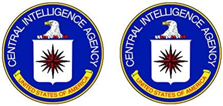 Pair of Central Intelligence Agency CIA Seal Stickers - Decal - Die Cut - Sticker C I A