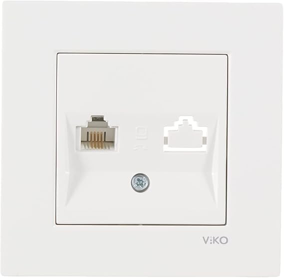Viko Karre Beyaz Cat 3 Tekli Nümeris [Enerji Sınıfı A]