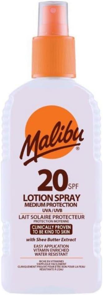 Malibu Sun SPF 20 Sun Lotion, Moisturising Sunscreen for Body, 200ml