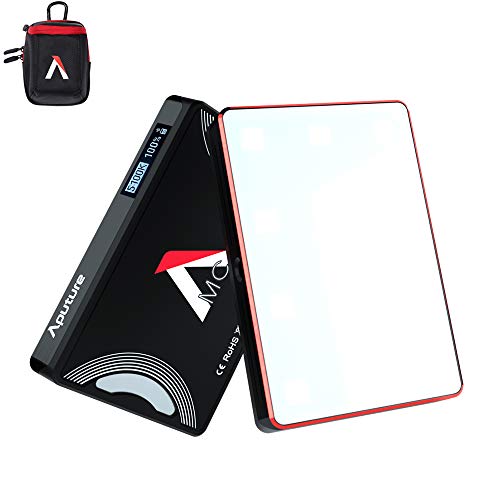 Aputure Amaran MC RGBWW Mini On Camera Video Light,Al-M9 Upgrade Version,3200K-6500K,CRITLCI 96,HSI Mode,Support Magnetic Attraction and App with USB-C PD and Wireless Charging