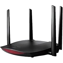 Edimax Gemini Smart Wi-Fi 5 AC2600 Gaming Router, MU-MIMO, Dual-Band, Gigabit Ethernet, Ultra Long Range, Beam Forming, Smart Roaming Enabled (RG21S)