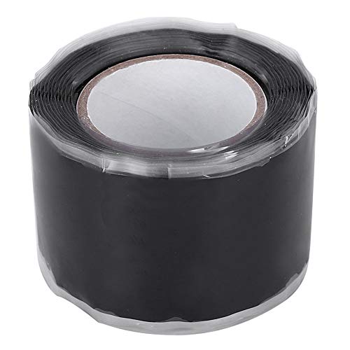 Silicone Tape High Temperature Black 0.5x25x1.5mm SelfAdhesive Tape 2Pcs for Strip