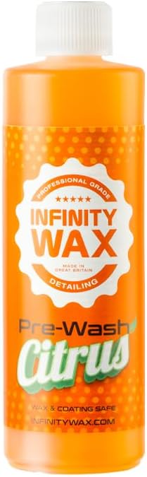 Infinity Wax Citrus Pre-Wash Concentrate 500ml – Wax & Coating Safe Pre-Wash Cleaner – Powerful Non-Caustic Formula with Orange Oil, Biodegradable, Ideal for Cars, Boats, Motorhomes