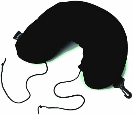 Samsonite Luggage 3 In 1 Microbead Neck Pillow, Black, One Size