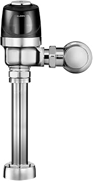 Sloan 8111 Exposed Sensor Water Closet Flushometer, 1.28 GPF Flush Valve - Infrared Sensor with Courtesy Flush Override Button, Battery Powered, 3790071
