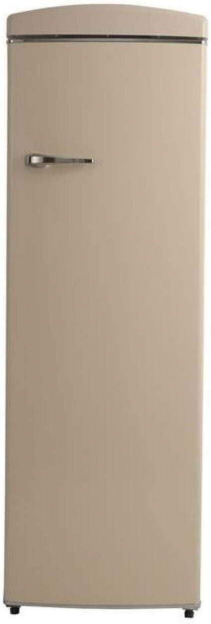 Conserv 8.3cf Classic Retro Upright Freezer Frost Free 24" 110V w/ 6 Drawers in Cream