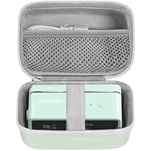POLONO Genuine Label Printer Case for P31S & L1-A Label Makers, Hard Carry Case for Portable Sticker Printer, Green
