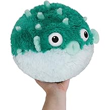 Squishable - Mini Teal Pufferfish - Aquatic Collection - 7 in - Soft Toy Collectible Stuffed Animal