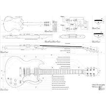 SG Style - Electric Guitar Plans - Full Scale - To Make a Guitar -