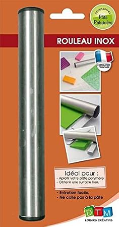 Roller 21 cm for Polymer Paste - Stainless Steel