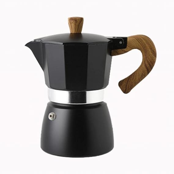 Classic Stovetop Espresso Maker Portable Aluminum Italian Style Espresso Maker Moka Pot Coffee Maker Mocha Cold Extract Pot for Home Coffee Make 150ML/300ML