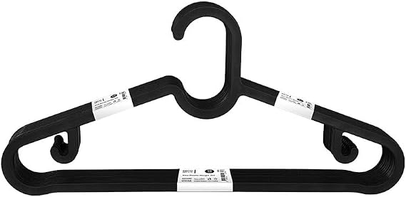 DecoBella Slim Plastik Elbise Askı 10'lu