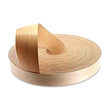 WoodPress 2 inch Real Red Oak Wood Pre-Glued Veneer Edging Tape 250 ft Trade Roll Iron-On Wood Application
