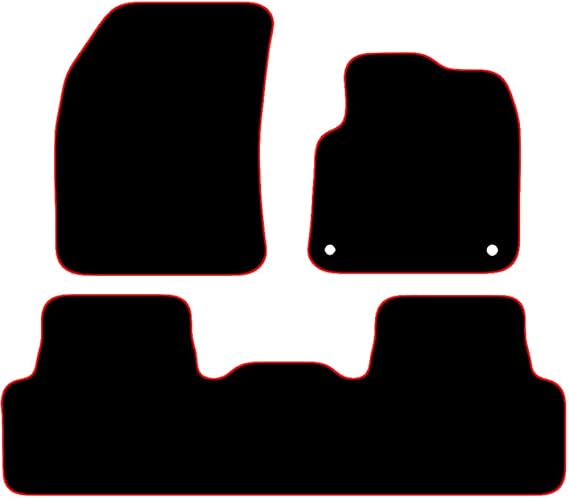 Citroen C5 Aircross 2019-2025 Car Mats UK-Made Tailored Fit Carpet Floor Mats Full Coverage Compatible Accessory Red Trim
