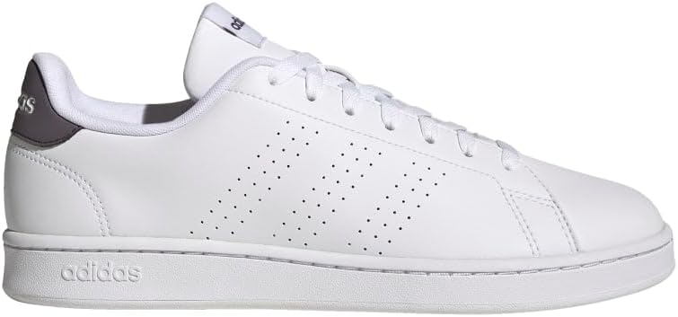 adidas Men's Advantage Sneakers, Cloud White/Cloud White/Trace Grey, Size 13