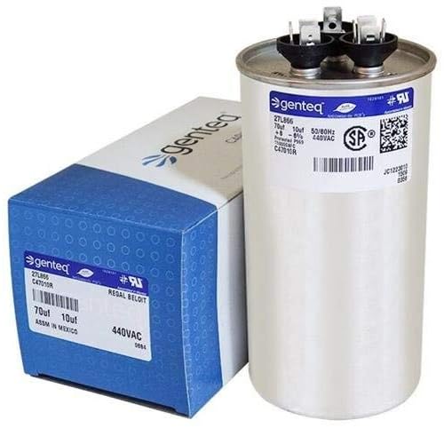 100335-39 - 70  10 uf MFD 440 Volt VAC - Armstrong Round Dual Run Capacitor Upgrade