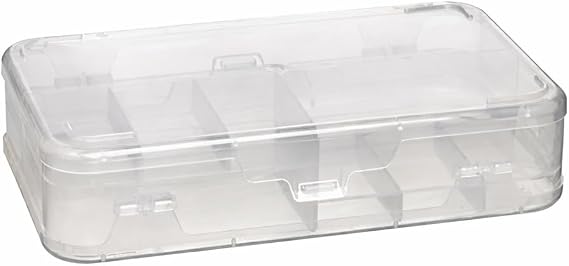 Şeffaf Plastik Bölmeli Çift Taraflı Hobi Dikiş Iğne Kutusu Düzenleyici Arduino Balıkçı Malzeme Saklama Organizer (1)