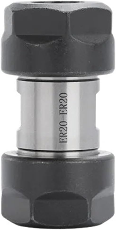 Double Chuck Motor Shaft ER11 ER16 ER20 ER20 ER25 ER32 Motor Shaft Column Spindle Collet Engraving Machine(ER25-ER25)