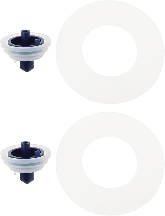 2 Sets Flush Valve Seals & Inlet Valve Seals Kit 63x33x3mm Compatible with Geberit